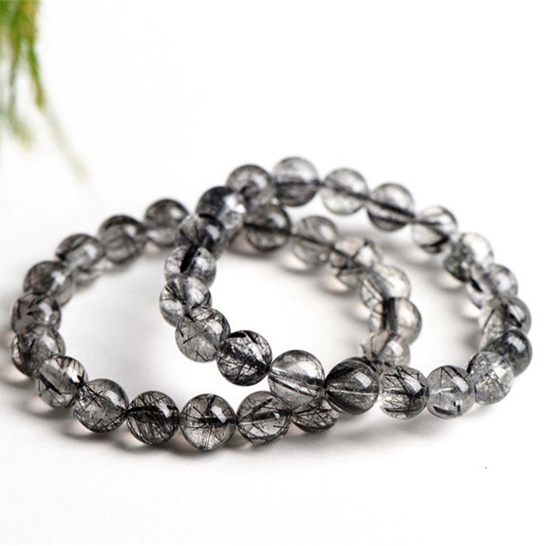 Black Rutilated Quartz Bracelet