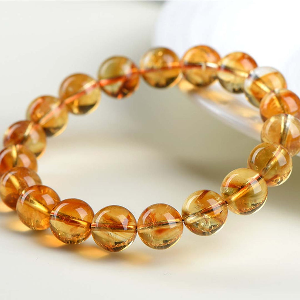 Golden Citrine Pyramid Bracelet