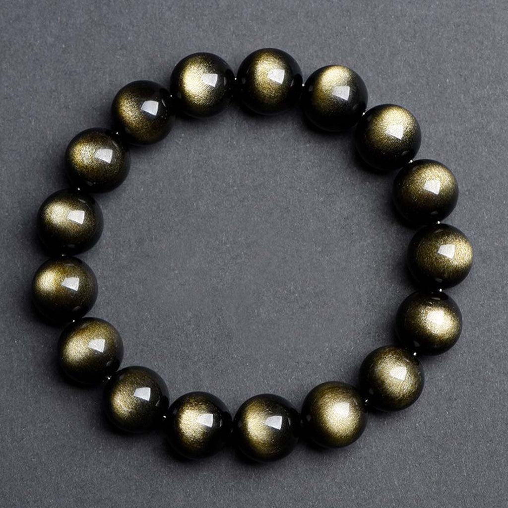 Gold Sheen Obsidian Bracelet
