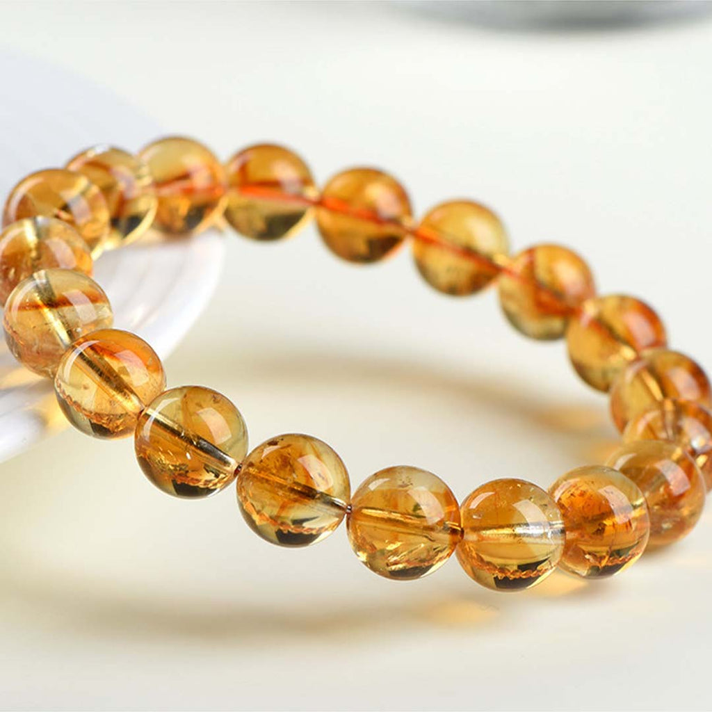 Golden Citrine Pyramid Bracelet